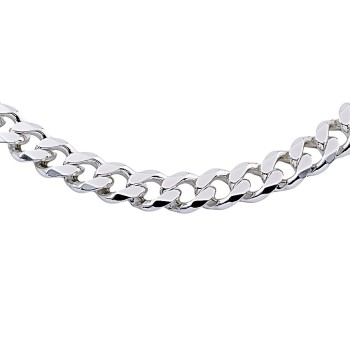 Silver 21 inch curb Chain